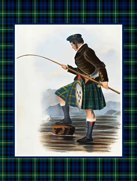 Clan Gordon vintage postcard from Plaidwerx.com