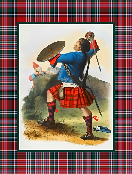 Clan MacBean vintage postcard