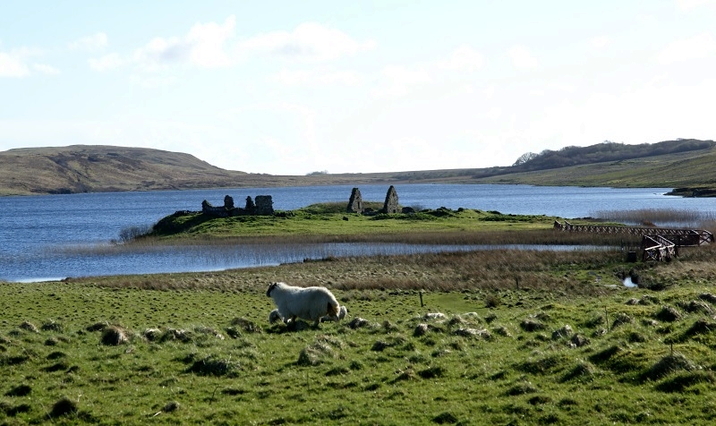 Ruins of Finlaggan Castle by Otter