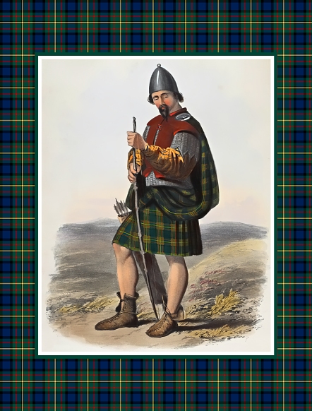 Clan MacLaren vintage postcard