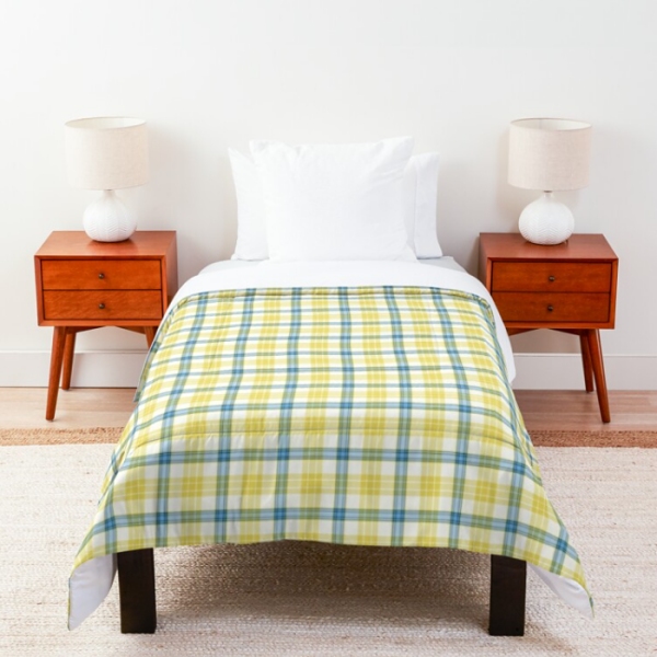 Plaid comforter