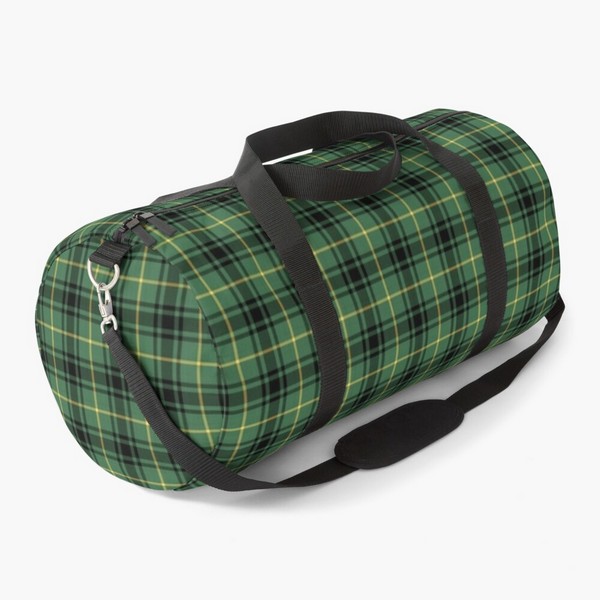 Plaid duffle bag