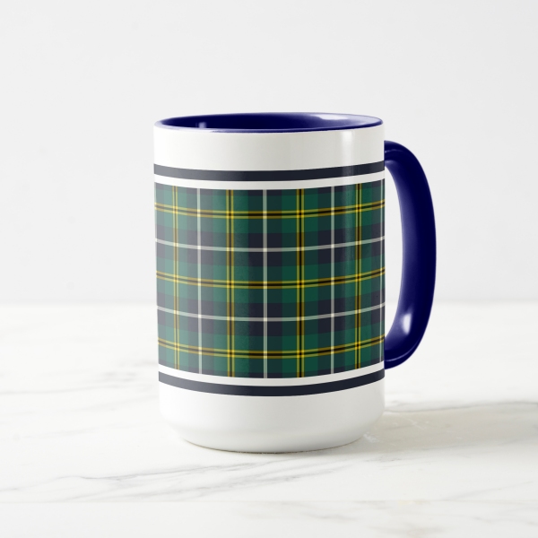 Plaid coffee mug