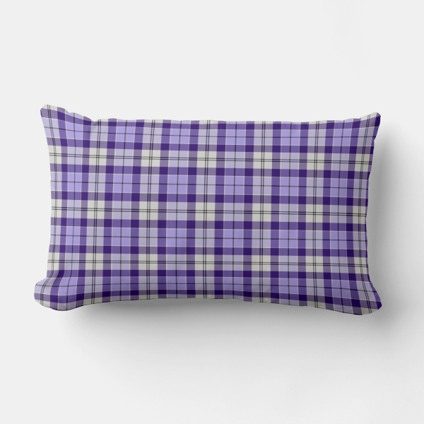 Plaid lumbar cushion