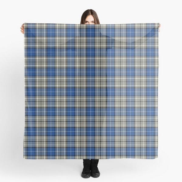 Large square plaid scarf