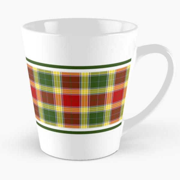 Plaid tall mug