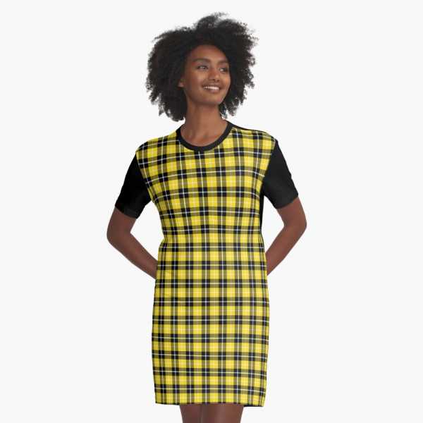 Plaid tee shirt dress