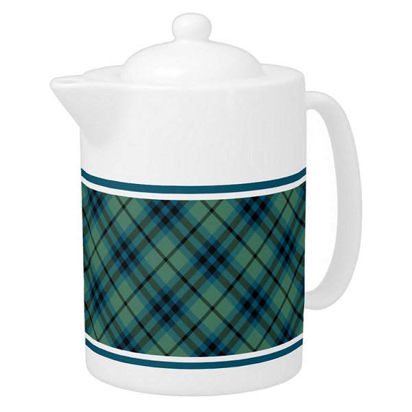 Plaid teapot