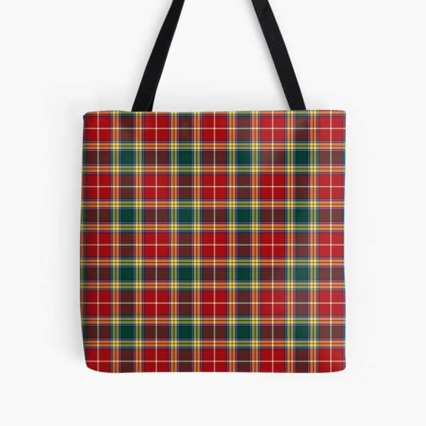 Plaid tote bag