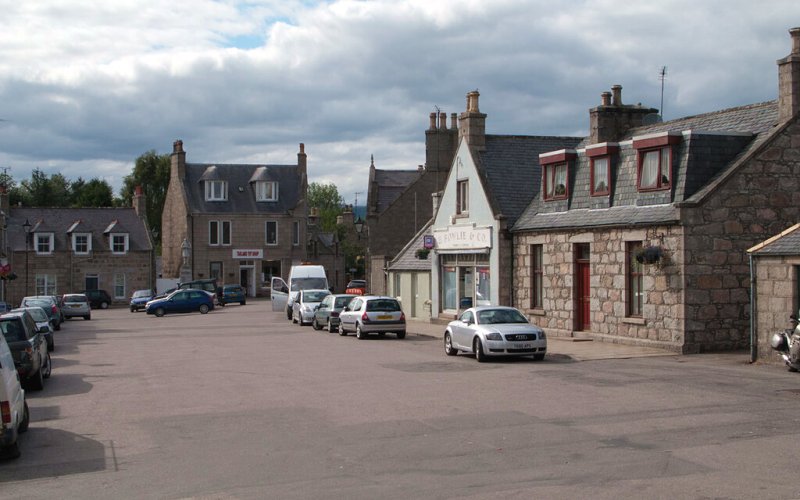 Village Square, Tarland by Trevor Littlewood
