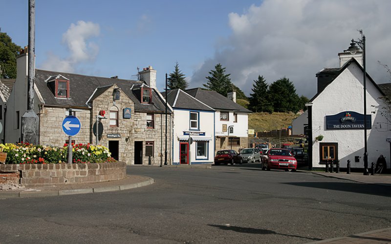 Dalmellington Town Centre by Walter Baxter