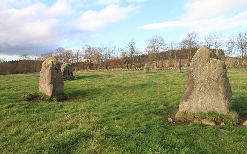 Stone Circle at Rothiemay by Alan Hodgson