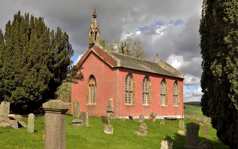 Channelkirk Parish Church by Walter Baxter
