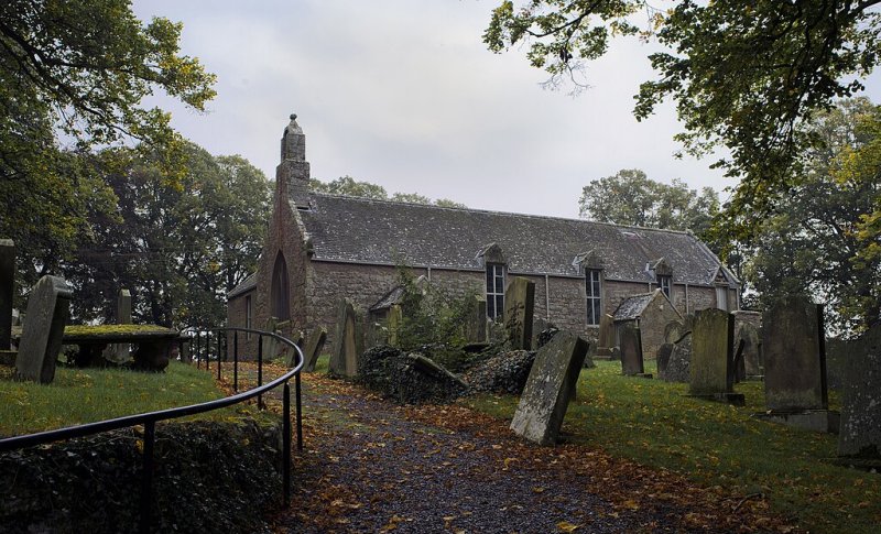 Swinton Kirk and burial ground by Jackson Black