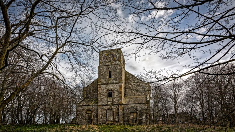 Abandoned Kirk in Castletown, Caithness by Peter Moore