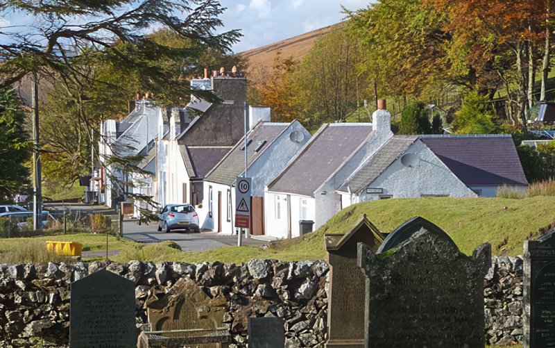 Cottages at Meadowfoot, near Wanlockhead by Oliver Dixon