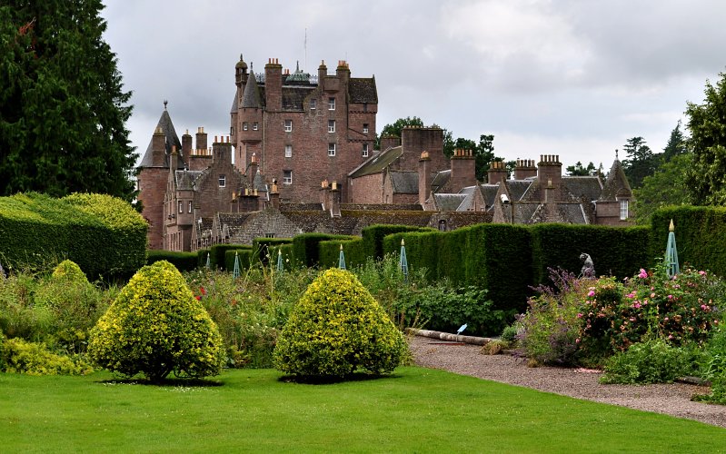 Gardens at Glamis Castle by Bernard Blanc