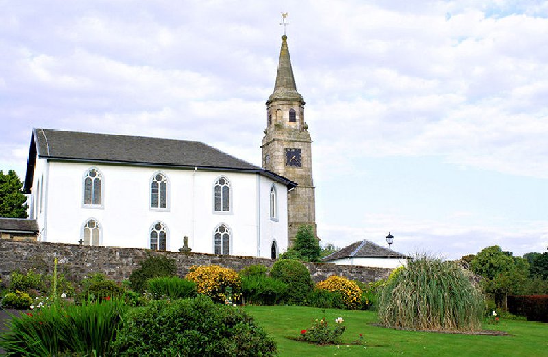 Parish Church and Clock Tower, Eaglesham by John McLeish