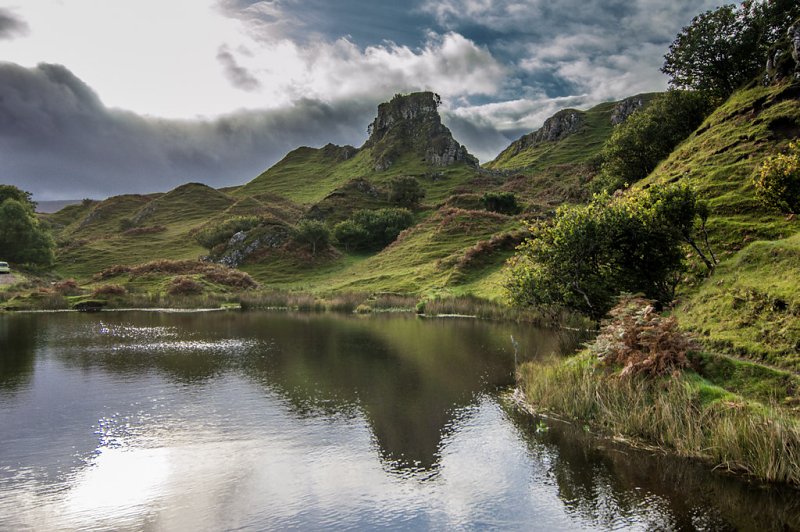 Lochan below Castle Ewen, Uig by Peter Moore