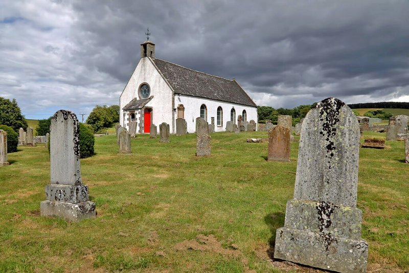 Oxnam Parish Church by Walter Baxter