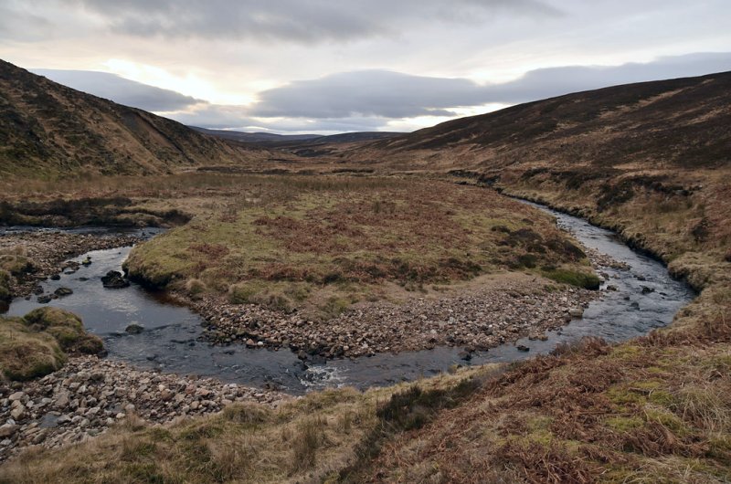 Meander Bend on Kildonan Burn by Andrew Tryon