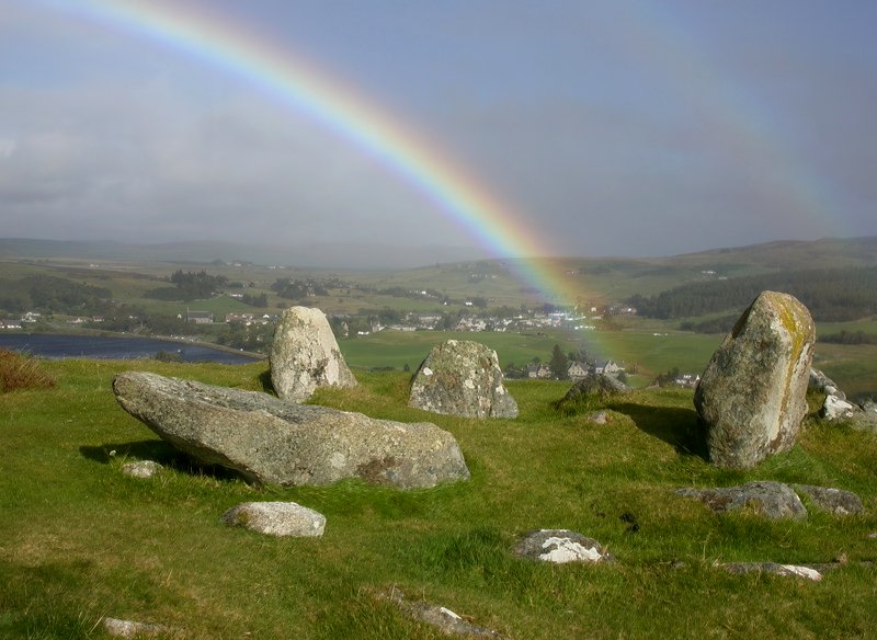 Standing Stones, Lairg by Sandra Hogg