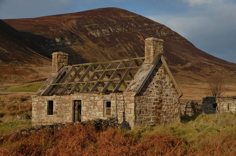 Abandoned House in Glen Loth, Sutherland by Andrew Tryon