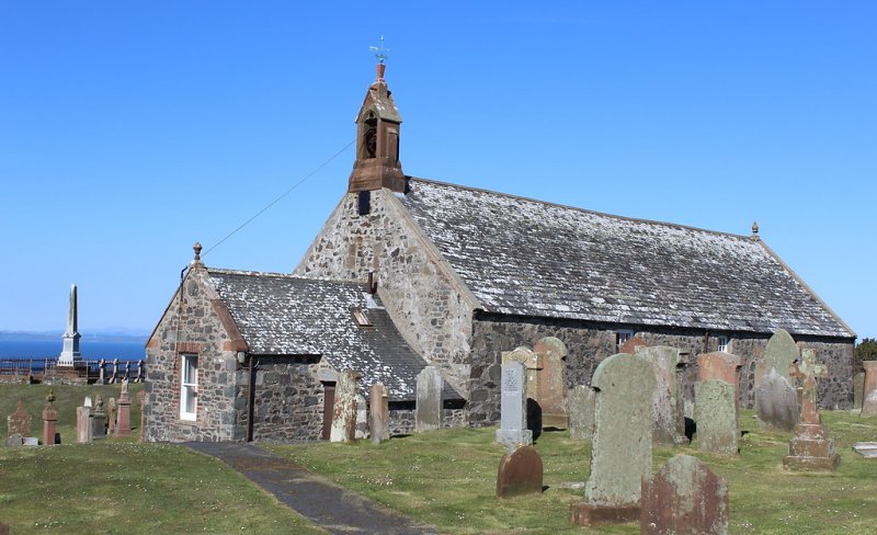 Old Parish Church of Kirkmaiden by Leslie Barrie