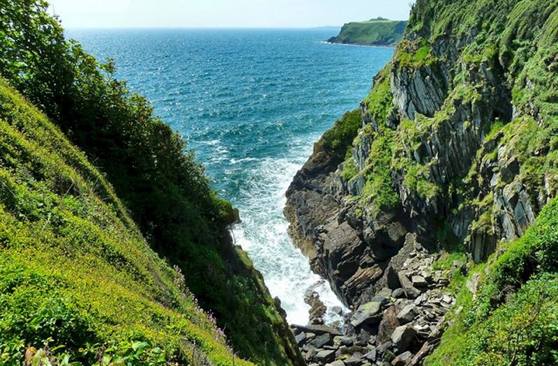 Cliffs by Cruggleton Woods by Andy Farrington