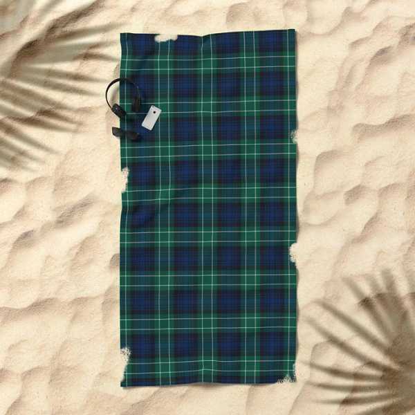 Clan Abercrombie Tartan Beach Towel