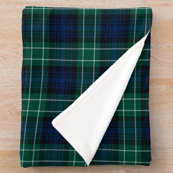 Abercrombie tartan fleece throw blanket