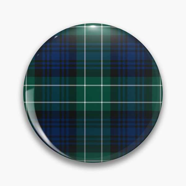 Abercrombie tartan pinback button