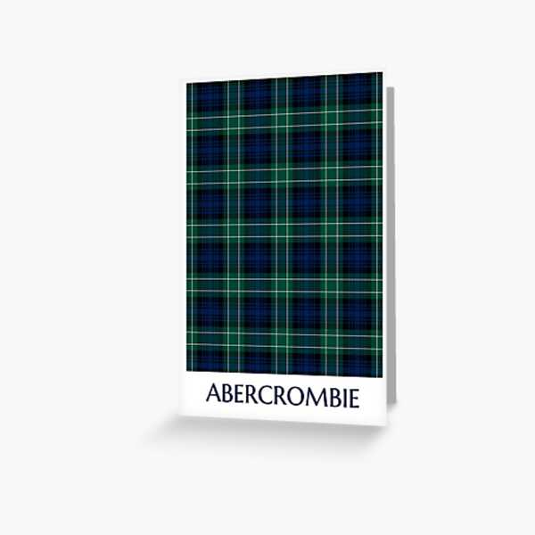 Clan Abercrombie Tartan Card