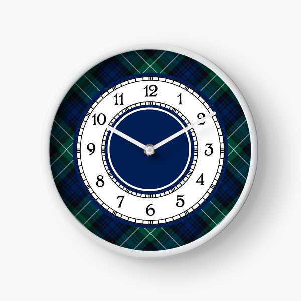 Clan Abercrombie Tartan Wall Clock