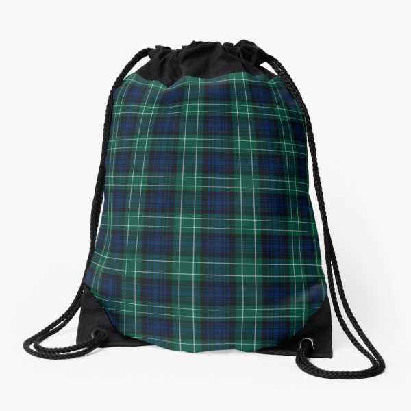 Abercrombie tartan drawstring bag