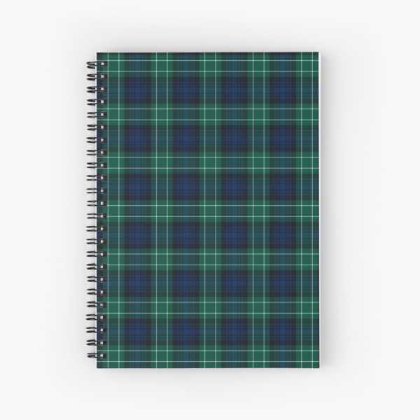 Abercrombie tartan spiral notebook