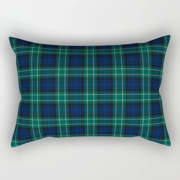 Abercrombie tartan rectangular throw pillow