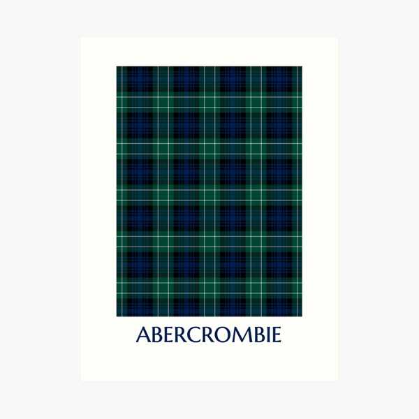 Clan Abercrombie Tartan Print