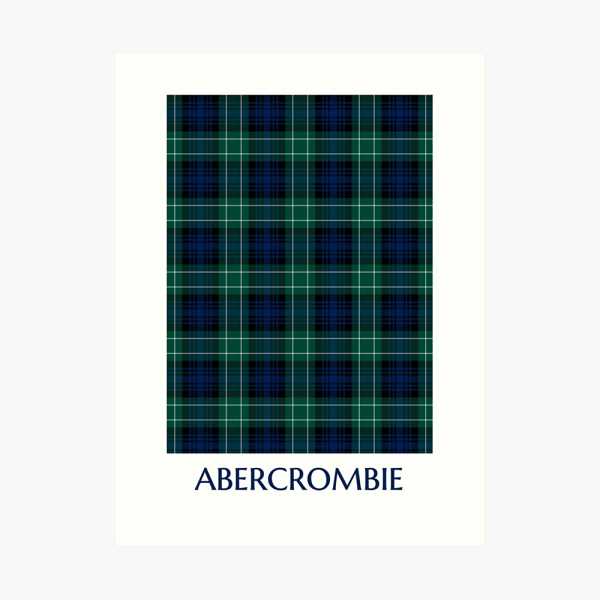 Abercrombie tartan art print