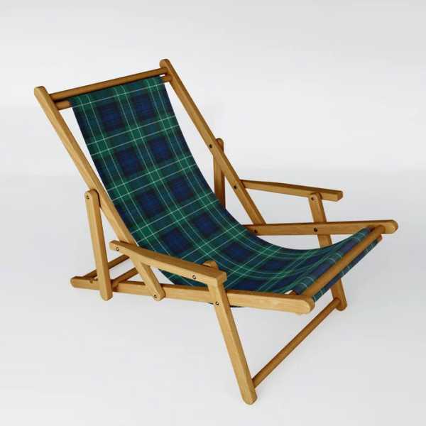 Abercrombie tartan sling chair
