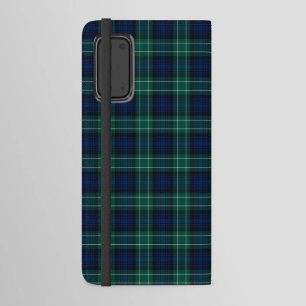 Abercrombie tartan Android wallet case