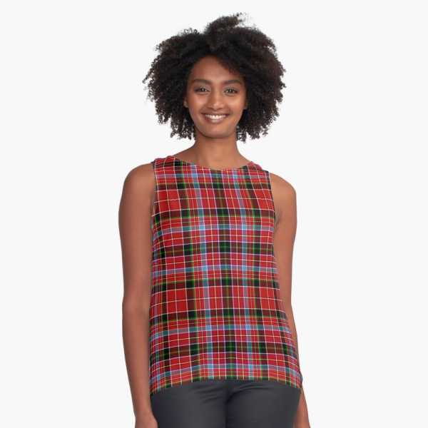 Aberdeen tartan sleeveless top