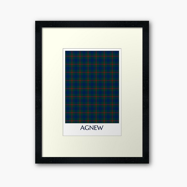 Agnew tartan framed print