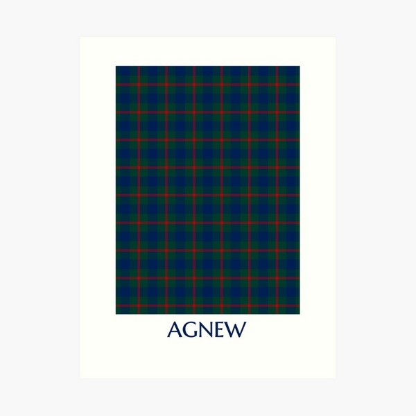 Clan Agnew Tartan Print
