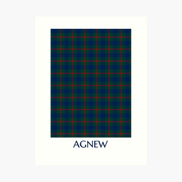 Agnew tartan art print