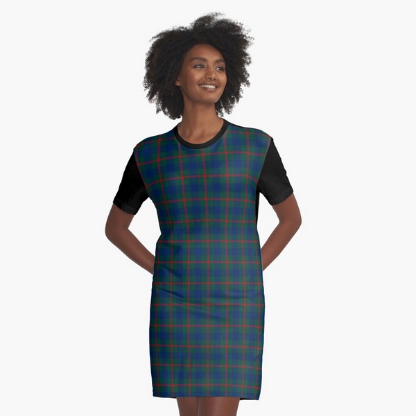 Agnew tartan tee shirt dress