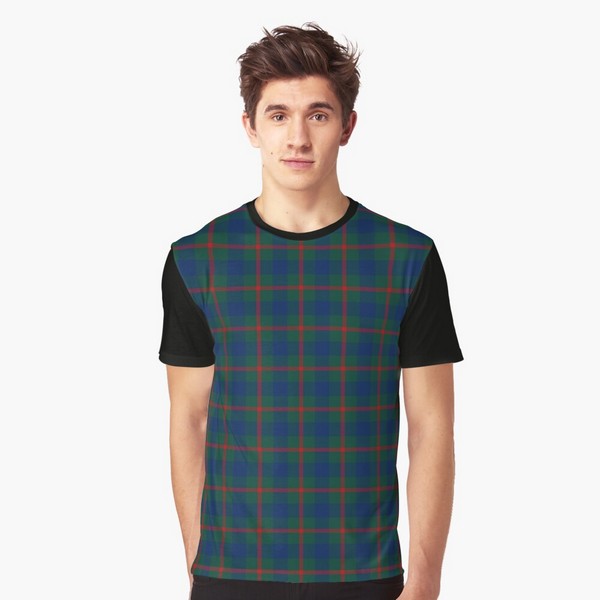 Agnew tartan tee shirt