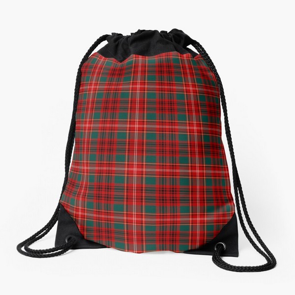 Ainslie tartan drawstring bag