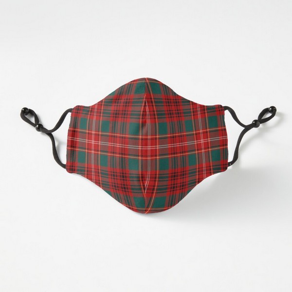 Ainslie tartan fitted face mask