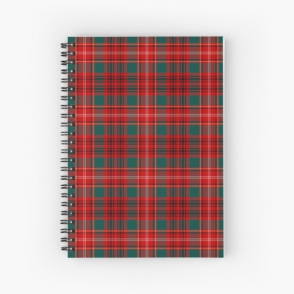 Ainslie tartan spiral notebook